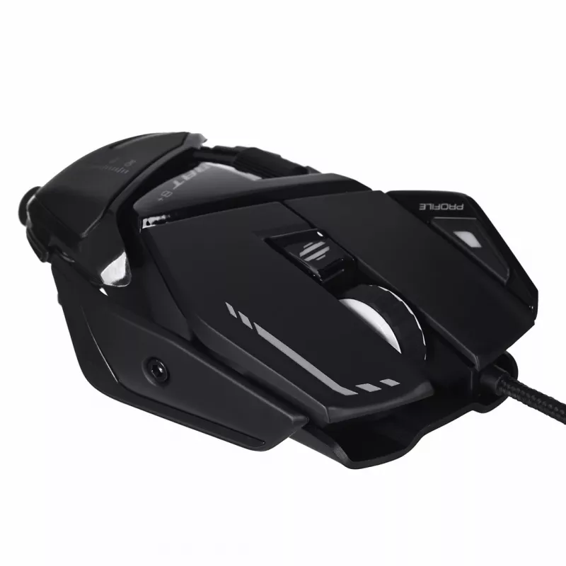 Mad Catz R.A.T. 8+ Gaming-Maus, optisch, 16000 DPI, 11 Tasten, USB Type-A, für Rechtshänder, schwarz
