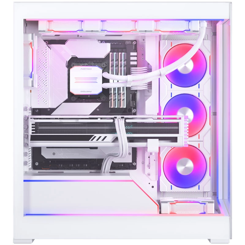 Phanteks NV5 Premium DRGB ARGB-Beleuchtungsset mit Power-Hub und Mainboard-Abdeckung, weiß