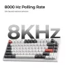 Mechanische 75%-Tastatur Keychron Q1 Ultra 8K – USB + RF Wireless + Bluetooth, RGB, Schwarz