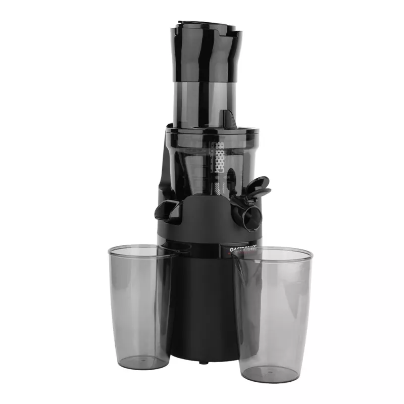 Gastroback 40146 Vita Fresh Slow Juicer, 200 W, 50 U/min, 0,8-l-Saftkrug, 78 mm Einfüllschacht