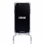 Halsketten-Hülle Lookabe Snake Edition für iPhone 7/8, silber, schützende anhängerartige Hülle mit Kordel