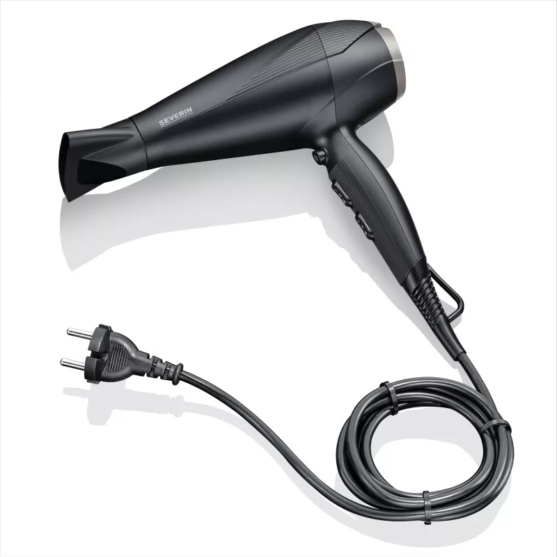 Severin HT 0167 Haartrockner, 2300 W, Schwarz/Silber
