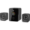Defender V12 65212 2.1 Computer-Lautsprecher, 11 W, 5-W-Subwoofer, USB-Stromversorgung, LED-Beleuchtung, schwarz, 115 x 130 x 223 mm