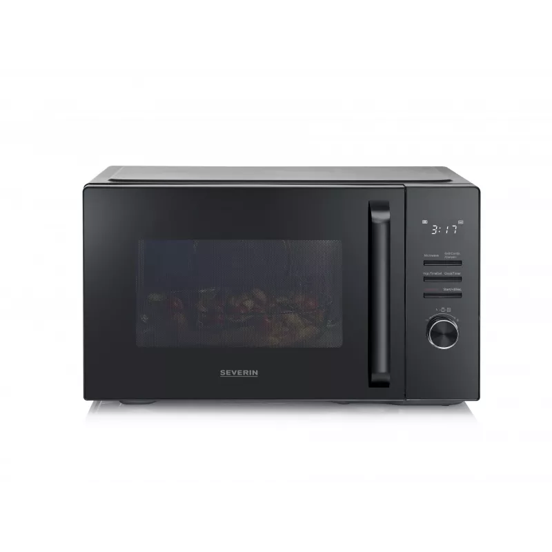 Kombi-Mikrowelle SEVERIN MW 7798, Tischgerät, 29 L, 900 W, Schwarz, 315 mm Drehteller