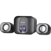 Desktop 2.1-Lautsprecher DEFENDER V13 — 11 W RMS (6 W Satelliten, 5 W Subwoofer), USB-Stromversorgung, 3,5-mm-Eingang, Schwarz
