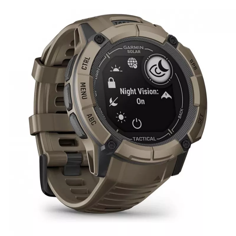 Garmin Instinct 2X Solar Tactical Edition 2,79 cm (1,1) MIP 50 mm Digital 176 x 176 Pixel Touchscreen Grün GPS (Satellit)
