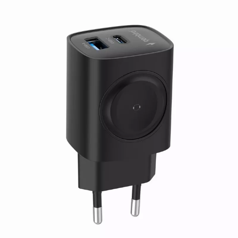 USB-A USB-C Ladegerät 20W PowerDelivery Quick Charge 3.0, schwarz