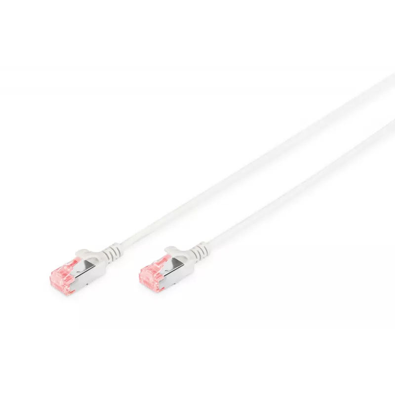 Netzwerkkabel Digitus CAT 6 U/FTP schlank Patchkabel RJ-45 Cat6 1m Grau