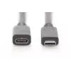 USB-Typ-C-Verlängerungskabel Digitus AK-300210-007-S 0,7 m