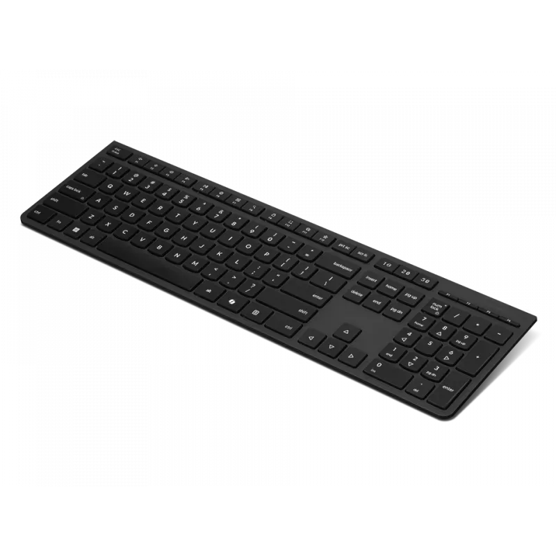 Lenovo Professional Wireless Rechargeable Keyboard AI Kabellose wiederaufladbare Tastatur, estnisches Layout, Grau (4Y41R64545)