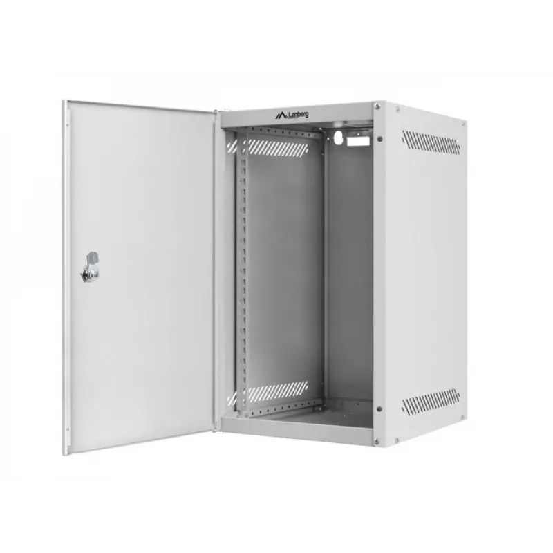 Lanberg WF10-2309-00S 9U 10-Zoll Wandschrank, Grau, Metalltür, 280x310 mm