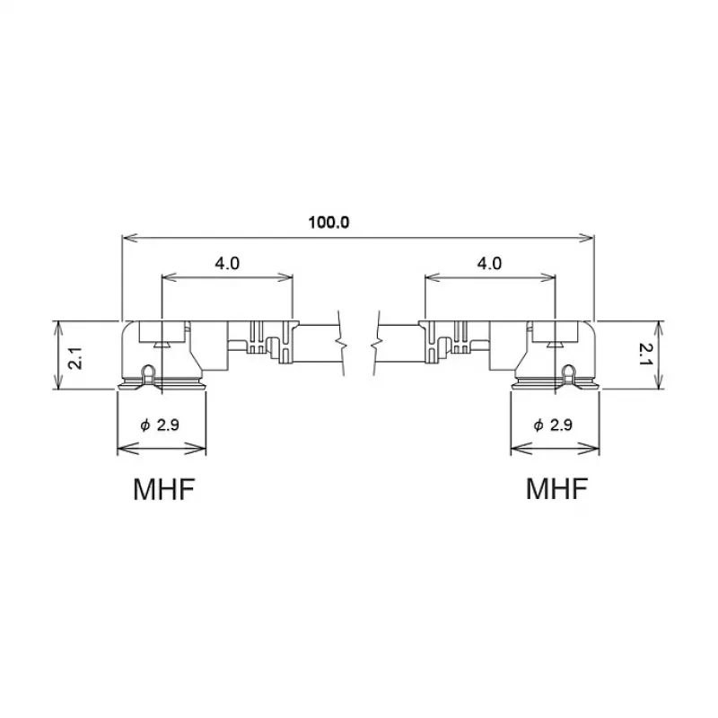 Delock 89607 Antennenkabel, MHF auf MHF, 10 cm, Schwarz