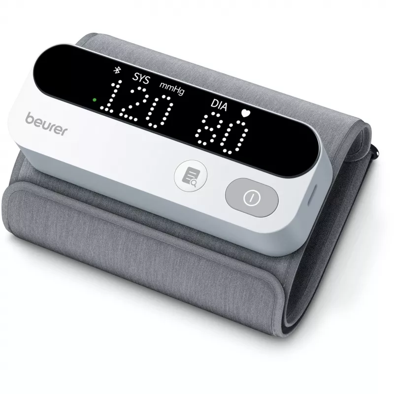 Beurer BM 59 Oberarm-Blutdruckmessgerät, Bluetooth, Weiß/Schwarz