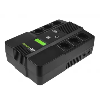 Green Cell AiO 800VA LCD USV unterbrechungsfreie Stromversorgung Line-Interactive 0,8 kVA 480 W 6 Steckdosen