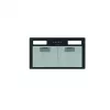 CATA GT-PLUS 45 BK/M 02030408 Dunstabzugshaube (Canopy), 60 cm, 645 m³/h, Energieklasse C, LED, Metallfilter, mechanische Bedienung, schwarz