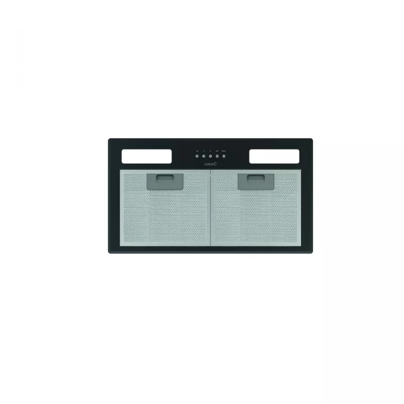 CATA GT-PLUS 45 BK/M 02030408 Dunstabzugshaube (Canopy), 60 cm, 645 m³/h, Energieklasse C, LED, Metallfilter, mechanische Bedienung, schwarz