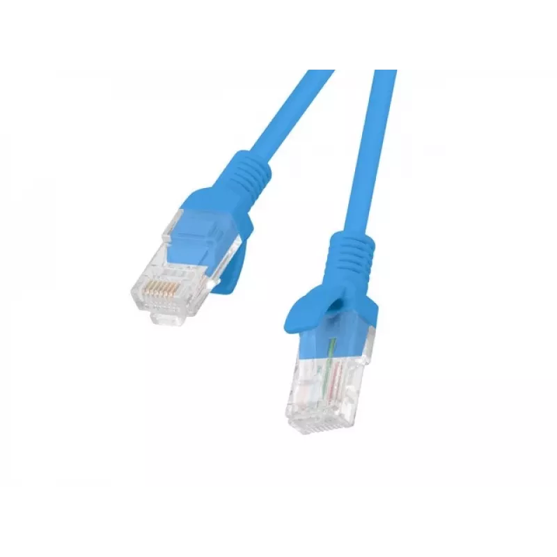 LANBERG PCU6-20CC-0300-B Cat6 U/UTP Patchkabel, 3 m, Blau, 10er-Pack