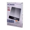 Bomann KW 1421 CB Küchenwaage, LCD-Display, Edelstahl, 160 x 230 x 18 mm, AAA, Schwarz (614211)