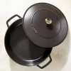 Staub Chistera 40511-472-0 Bräter 28 cm, rund, Gusseisen, 3,7 l, schwarz