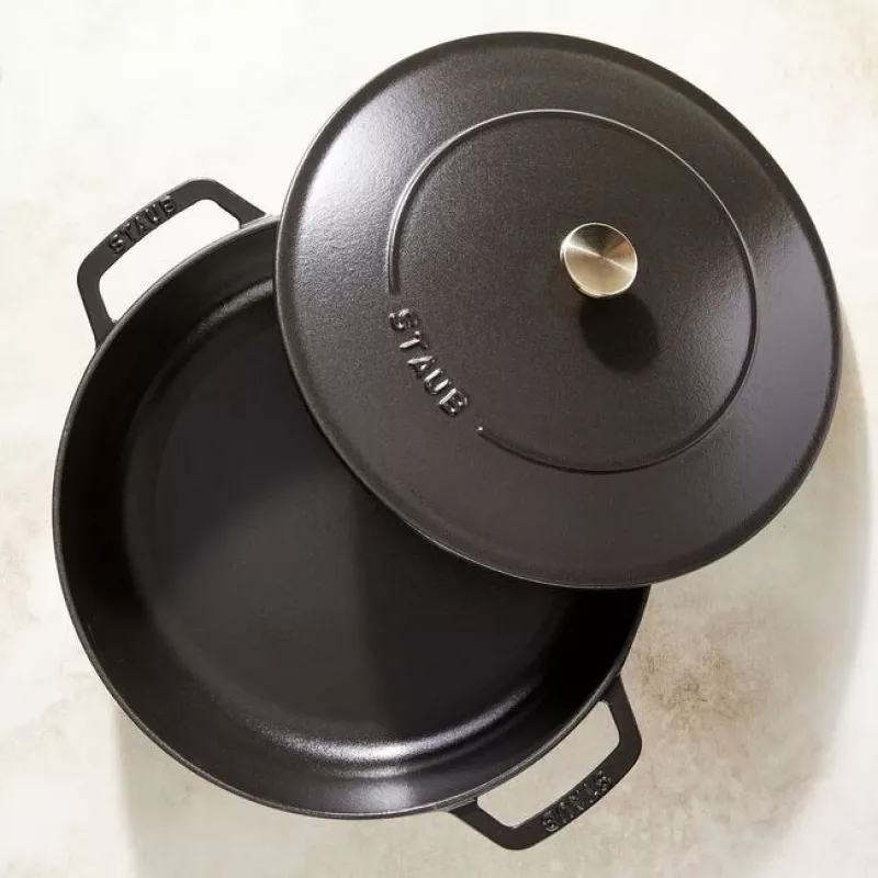 Staub Chistera 40511-472-0 Bräter 28 cm, rund, Gusseisen, 3,7 l, schwarz