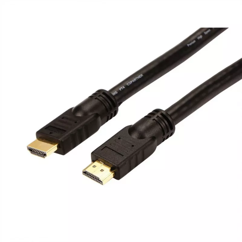 ROTRONIC-SECOMP Roline - Ultra High Speed - HDMI-Kabel mit Ethernet - HDMI männlich zu HDMI männlich - 20 m - abgeschirmt - Schwarz - aktiv, 2160p-Unt