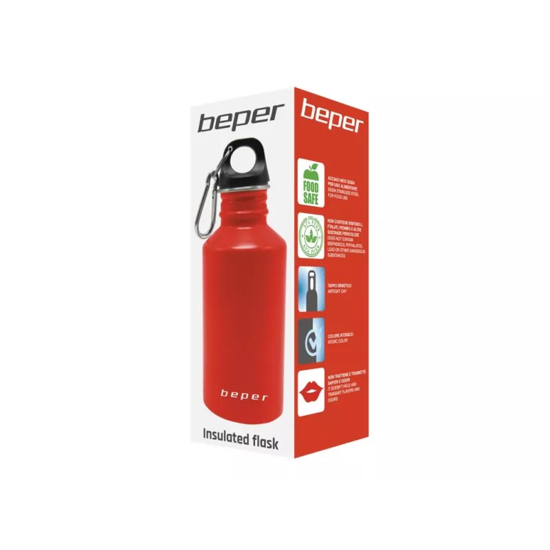 Beper C102BOT002 Edelstahlflasche, 500 ml