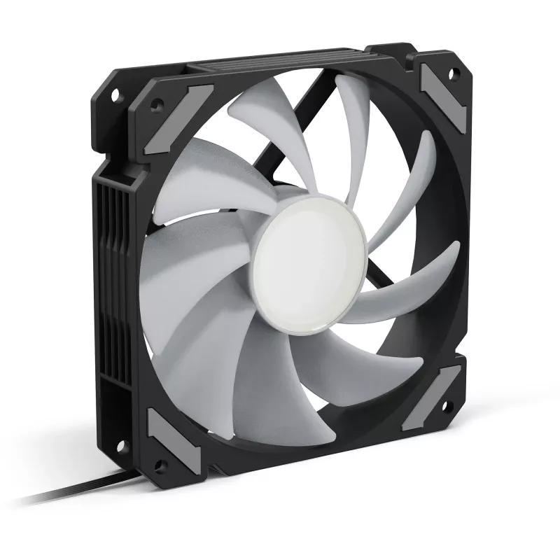 SHARKOON SHARK Mirror RGB PWM 120 mm Gehäuselüfter, 1500 RPM, schwarz