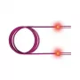 ZVK GmbH EasyLan FO LED Patch Cord Premium, Duplex - Patchkabel - LC Multi-Mode (M) auf LC Multi-Mode (M) - 5 m - Glasfaser - Duplex - 50/125 Mikrometer - OM4 - heather violett, R