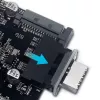 GrauGear interner 19-Pin USB 3.0 auf USB 3.1 Type-E 20-Pin Key A Adapter, 180 Grad