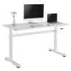 Manuell höhenverstellbarer Schreibtisch Ergo Office, max. 40 kg, max. Höhe 117 cm, mit Tischplatte für Arbeiten im Stehen und Sitzen, ER-401 W