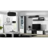 Cama Meble UNI Wohnzimmer-Sideboard, grau/weiß Hochglanz