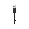Belkin BOOST CHARGE Flex USB-A-auf-Lightning-Kabel CAA008BT1MBK, 1 m, Schwarz