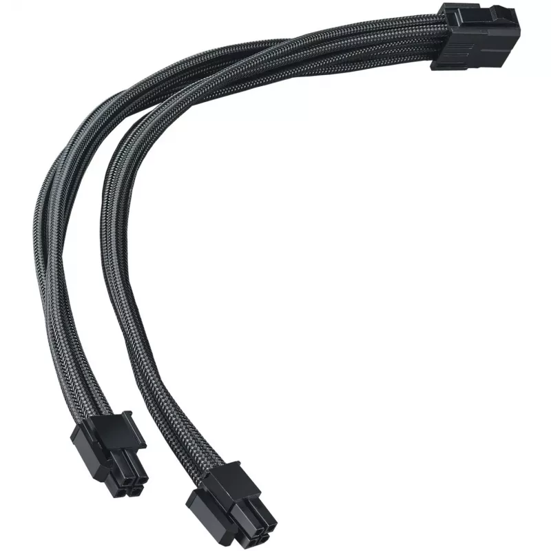SilverStone SST-PP07E-EPS8B Verlängerungskabel EPS 8-Pin auf EPS/ATX 4+4-Pin, 30 cm, schwarz