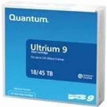 Quantum LTO Ultrium 9 - 18 TB / 45 TB - Mit Barcode-Etikett (3-08364-10)