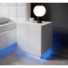 Cama Nachttisch REJA weiß glänzend/weiß glänzend