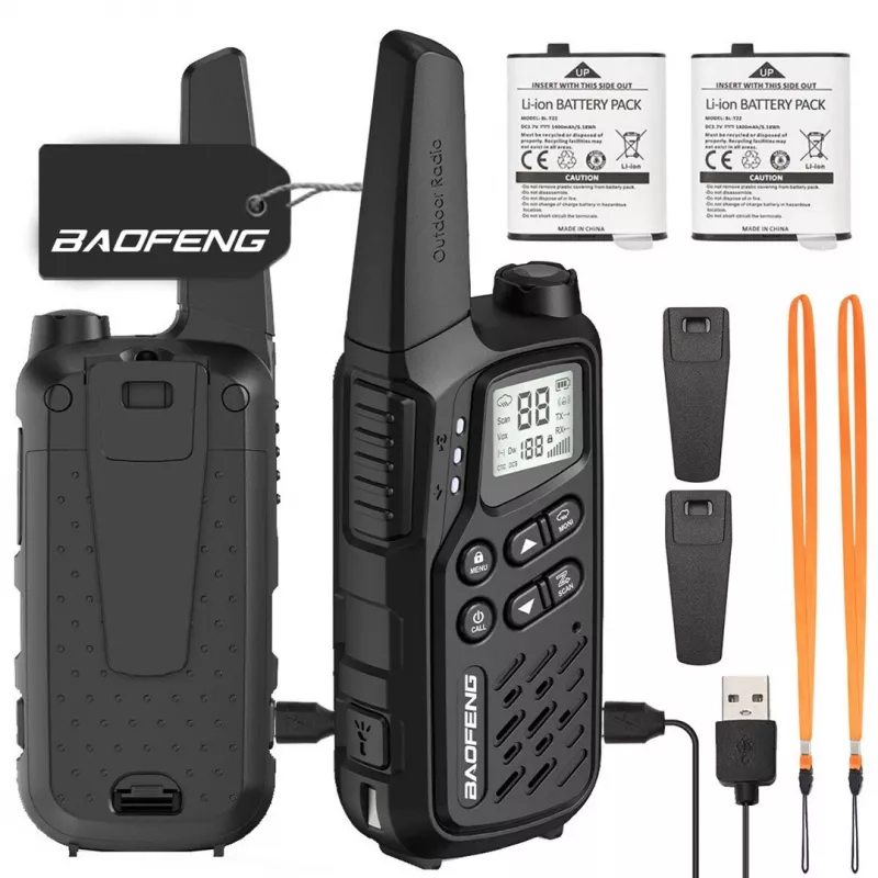 Walkie-Talkie Baofeng BF-T25E Schwarz, 2 Stück