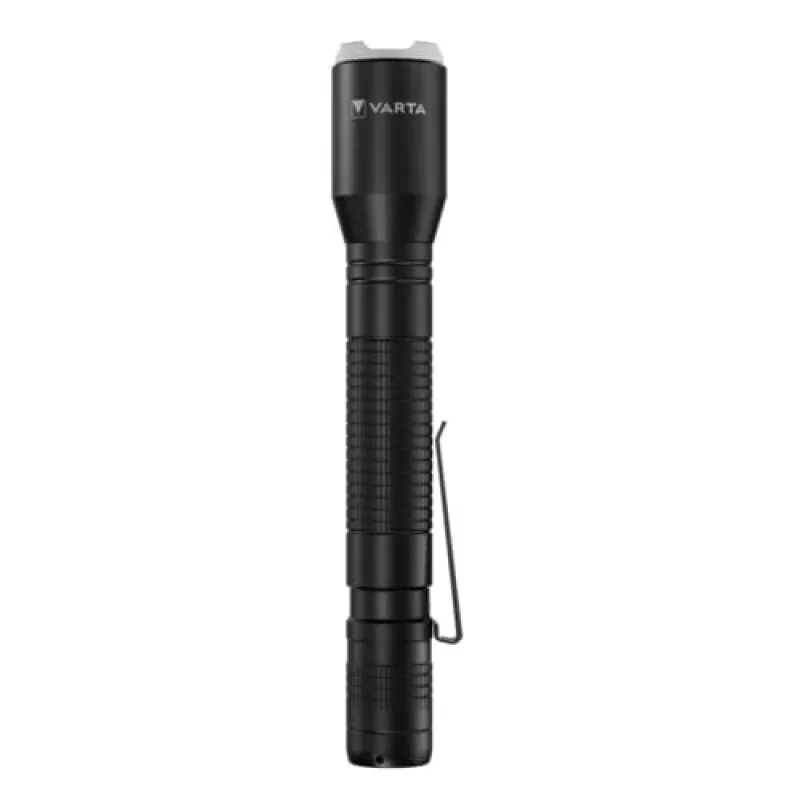Varta 16607101421 Aluminium Light F20 Pro LED-Taschenlampe, 3 Leuchtmodi, Schwarz