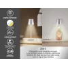 Beper P201UTP117 aufladbare LED-Tischlampe, 1,5 W, Touch-Schalter, dimmbar, 33-mm-Flaschenadapter, wasserbeständig, silber