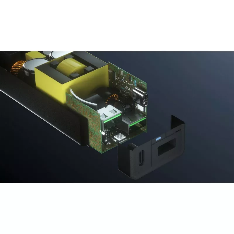 Akyga Charge Brick AK-CH-17 USB-Ladegerät 65 W, 2 x USB-C PD + 2 x USB-A QC 4+, Schwarz