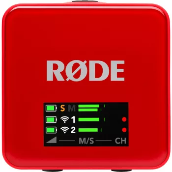 RØDE Wireless GO III Rot - Drahtloses Mikrofonsystem (rot)