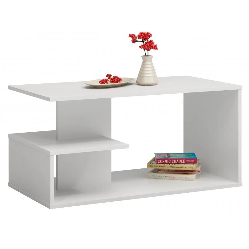 Topeshop TISCH DALLAS BIEL Beistell-/Couchtisch Couchtisch Freiform 1 Bein(e)