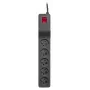 LESTAR ZX 510 G-A K.:CZ 5,0M Überspannungsschutz Schwarz 5 AC-Ausgänge 230 V 5 m