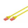 Netzwerkkabel Digitus CAT 6 U/UTP RJ-45 3m Gelb