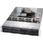 Supermicro SuperChassis 825TQC-R802WB 2U Rack-Servergehäuse, 800 W, Schwarz