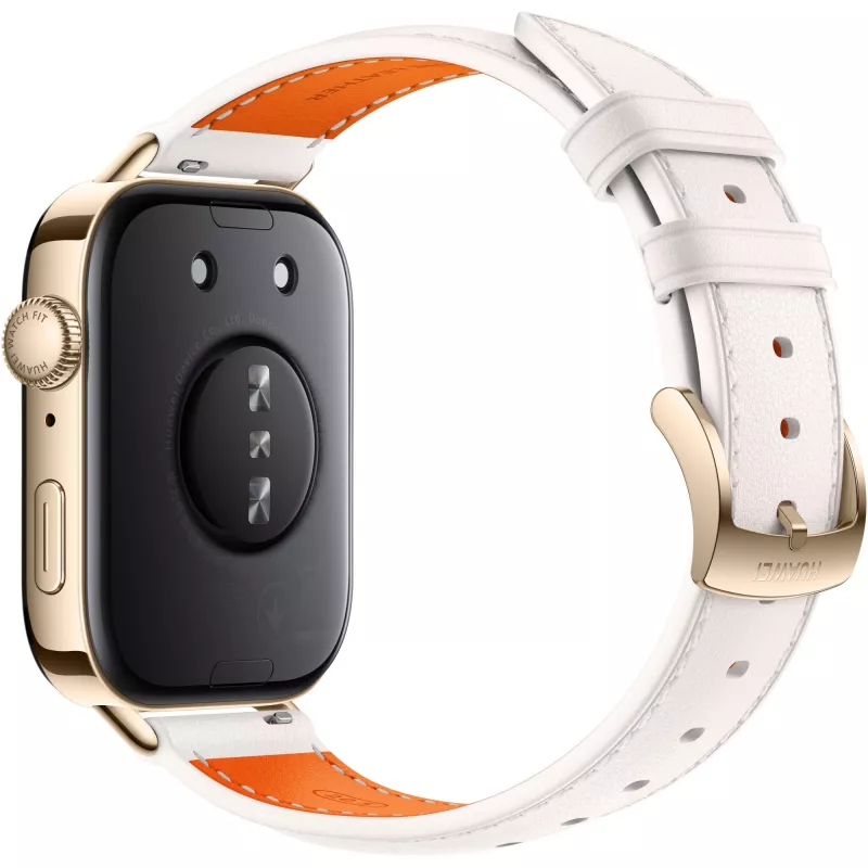 Watch Fit 3 (Solo-B19V), Smartwatch gold/weiß, Lederarmband in Weiß