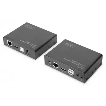 Digitus 4K HDMI HDBaseT™ 2.0 KVM Extender Set, 100 m
