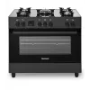 Freistehender Gas-/Elektroherd Ravanson KWGE-K90, 5 Kochzonen, 90 cm, Ofen 105 L, Touch-Steuerung