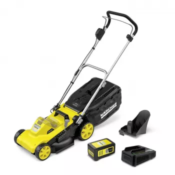Handgeführter Rasenmäher Karcher LMO 3-18, Akku 18 V, Schnittbreite 340 mm, für bis zu 350 m², 25–60 mm Höhe