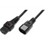 Microconnect PC1022 Netzkabel Schwarz 3 m C14-Kupplung C13-Kupplung