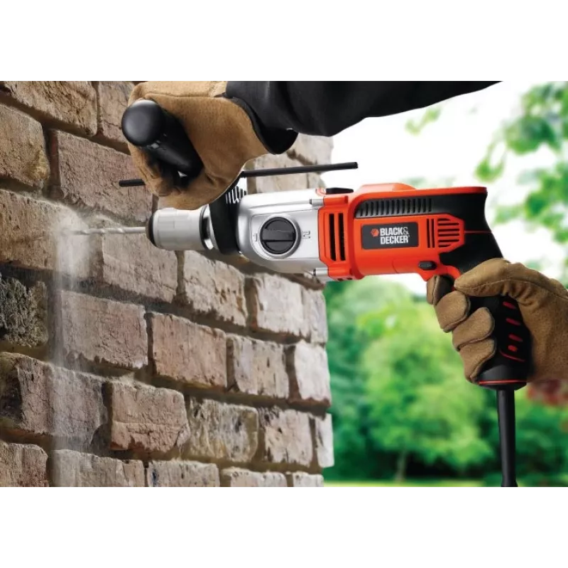 1100W 13mm BLACK+DECKER Schlagbohrmaschine